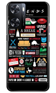 Friends Mobile Back Case for Oppo A77s  (Design - 145)