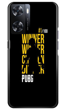 Pubg Winner Winner Mobile Back Case for Oppo A77s  (Design - 146)