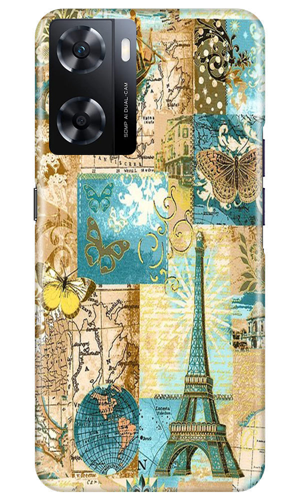 Travel Eiffel Tower Case for Oppo A77s (Design No. 175)