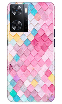 Pink Pattern Mobile Back Case for Oppo A77s (Design - 184)