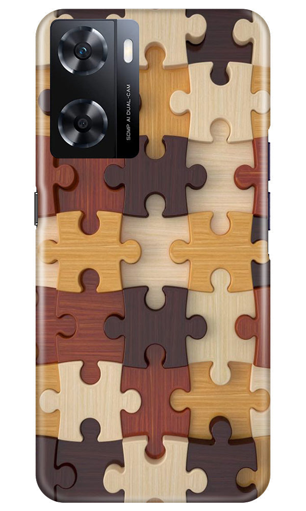 Puzzle Pattern Case for Oppo A77s (Design No. 186)