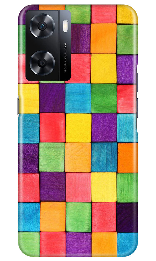 Colorful Square Case for Oppo A77s (Design No. 187)
