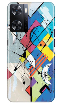 Modern Art Mobile Back Case for Oppo A77s (Design - 204)