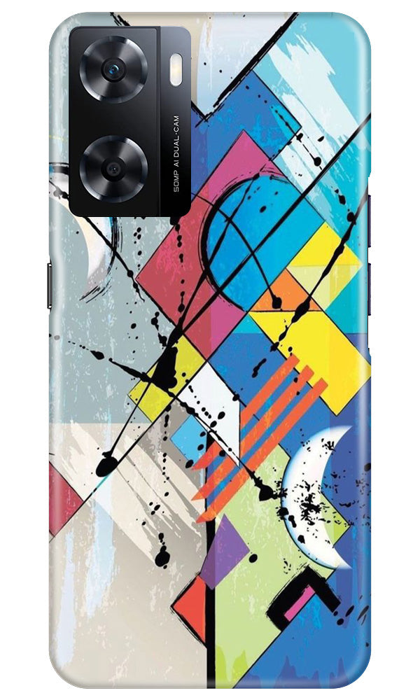 Modern Art Case for Oppo A77s (Design No. 204)
