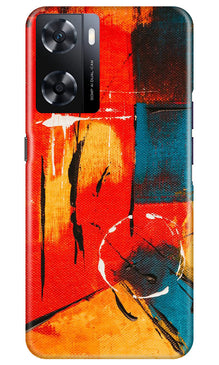 Modern Art Mobile Back Case for Oppo A77s (Design - 208)