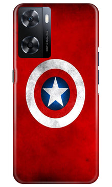 Captain America Mobile Back Case for Oppo A77s (Design - 249)
