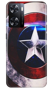 Captain America Shield Mobile Back Case for Oppo A77s (Design - 219)
