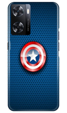 Captain America Shield Mobile Back Case for Oppo A77s (Design - 222)