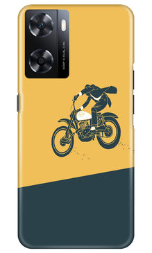 Bike Lovers Mobile Back Case for Oppo A77s (Design - 225)