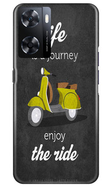 Life is a Journey Mobile Back Case for Oppo A77s (Design - 230)