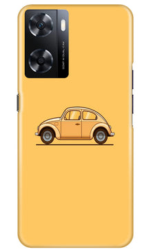 Vintage Car Mobile Back Case for Oppo A77s (Design - 231)