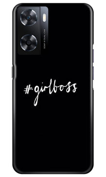 #GirlBoss Mobile Back Case for Oppo A77s (Design - 235)