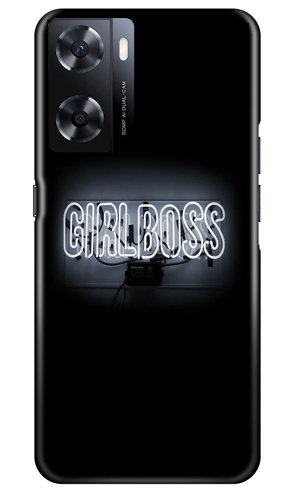 Girl Boss Black Case for Oppo A77s (Design No. 237)