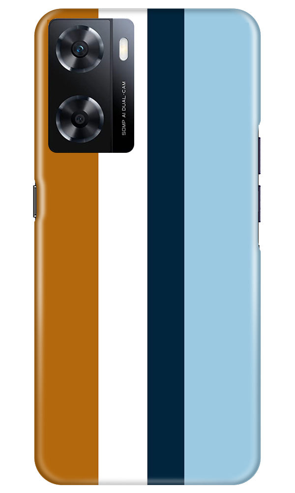 Diffrent Four Color Pattern Case for Oppo A77s (Design No. 244)