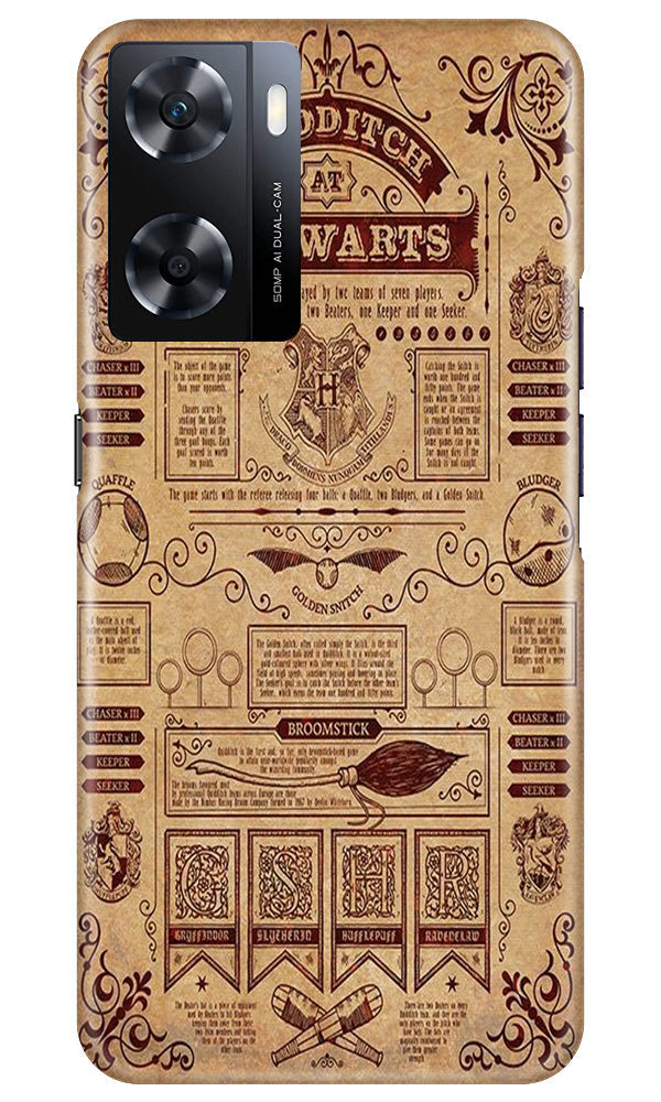 Hogwarts Mobile Back Case for Oppo A77s (Design - 266)