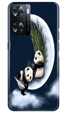 Panda Moon Mobile Back Case for Oppo A77s (Design - 280)