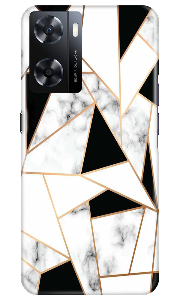 Marble Texture Mobile Back Case for Oppo A77s (Design - 284)