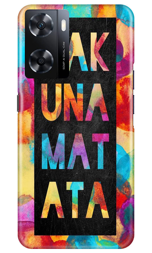Hakuna Matata Mobile Back Case for Oppo A77s (Design - 285)