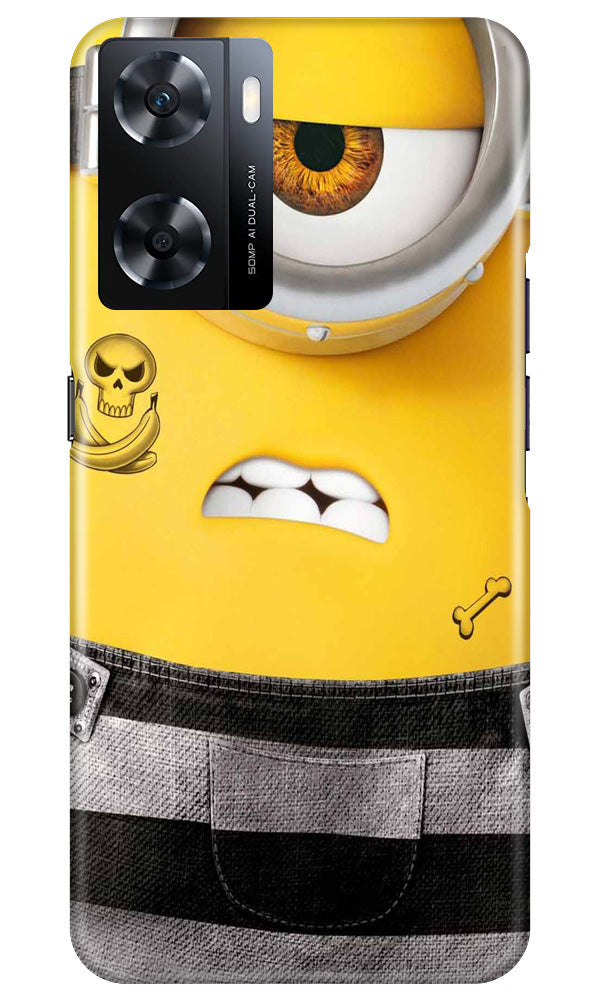 Minion Mobile Back Case for Oppo A77s (Design - 286)