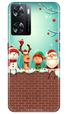 Santa Claus Mobile Back Case for Oppo A77s (Design - 296)