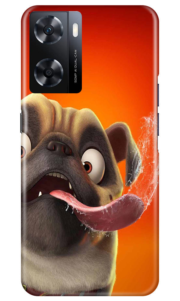 Dog Mobile Back Case for Oppo A77s (Design - 303)