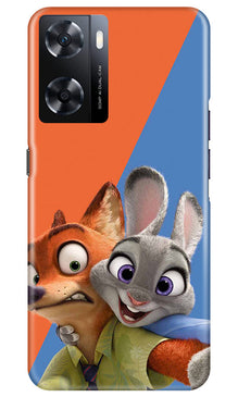 Cartoon Mobile Back Case for Oppo A77s (Design - 306)