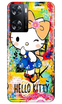 Hello Kitty Mobile Back Case for Oppo A77s (Design - 321)