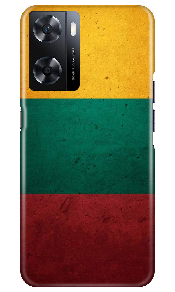 Color Pattern Mobile Back Case for Oppo A77s (Design - 333)