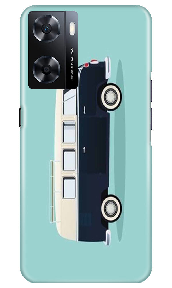 Travel Bus Mobile Back Case for Oppo A77s (Design - 338)