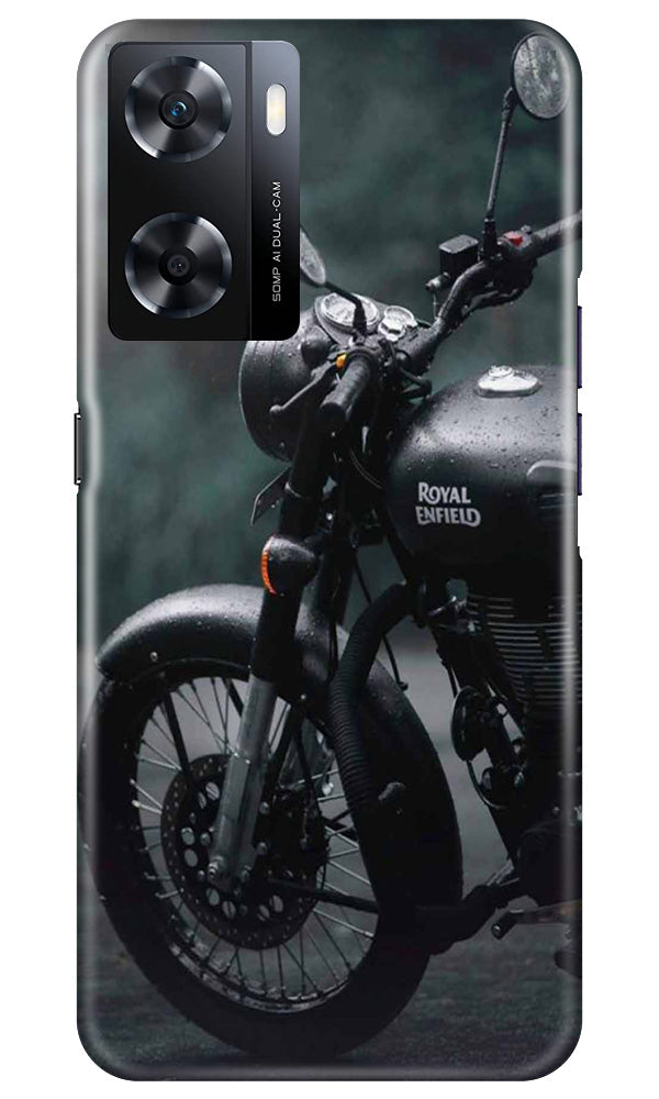 Royal Enfield Mobile Back Case for Oppo A77s (Design - 339)