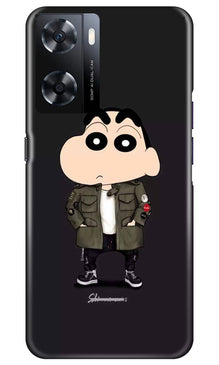 Shin Chan Mobile Back Case for Oppo A77s (Design - 349)