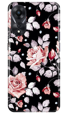 Pink rose Mobile Back Case for Oppo A78 5G (Design - 12)