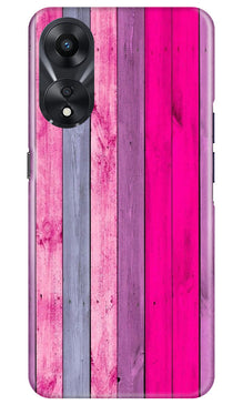 Wooden look Mobile Back Case for Oppo A78 5G (Design - 24)