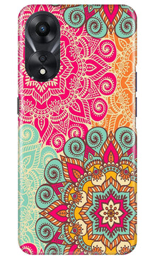 Rangoli art2 Mobile Back Case for Oppo A78 5G (Design - 29)