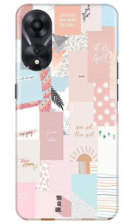 Shinny Blue Background Case for Oppo A78 5G