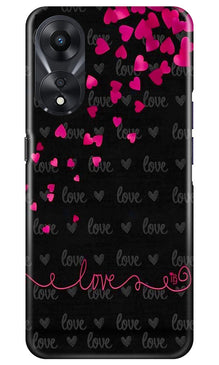 Love in Air Mobile Back Case for Oppo A78 5G (Design - 89)