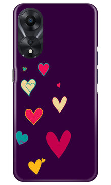Purple Background Mobile Back Case for Oppo A78 5G  (Design - 107)