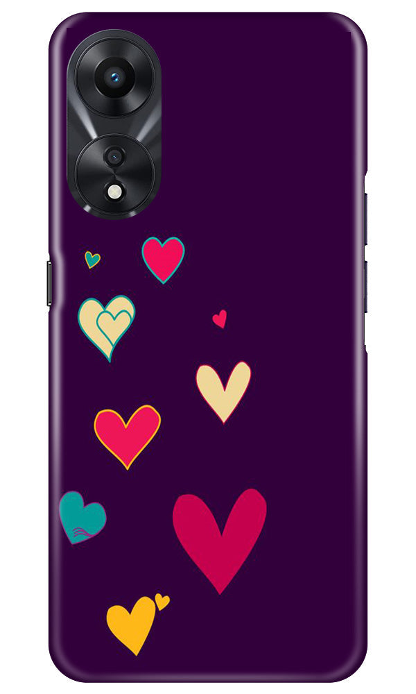 Purple Background Case for Oppo A78 5G  (Design - 107)