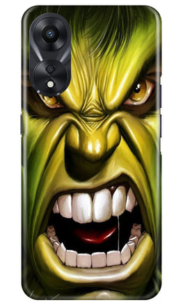 Hulk Superhero Case for Oppo A78 5G(Design - 121)
