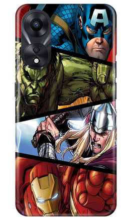 Avengers Superhero Case for Oppo A78 5G(Design - 124)