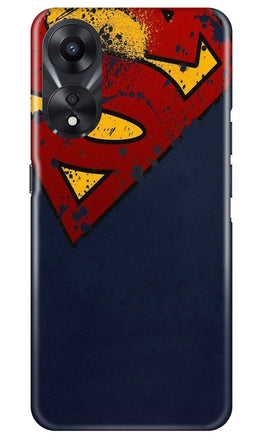 Superman Superhero Case for Oppo A78 5G(Design - 125)