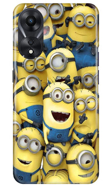 Minions Mobile Back Case for Oppo A78 5G  (Design - 127)