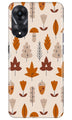 Leaf Pattern Art Case for Oppo A78 5G  (Design - 132)