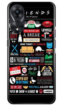 Friends Mobile Back Case for Oppo A78 5G  (Design - 145)