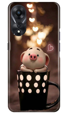 Cute Bunny Mobile Back Case for Oppo A78 5G (Design - 182)