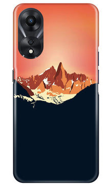 Mountains Mobile Back Case for Oppo A78 5G (Design - 196)