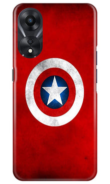 Captain America Mobile Back Case for Oppo A78 5G (Design - 249)