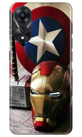 Ironman Captain America Case for Oppo A78 5G (Design No. 223)