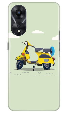 Vintage Scooter Case for Oppo A78 5G (Design No. 229)