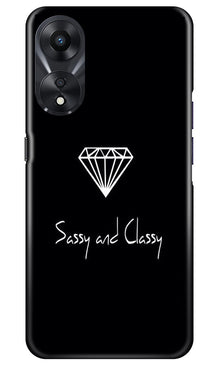 Sassy and Classy Mobile Back Case for Oppo A78 5G (Design - 233)